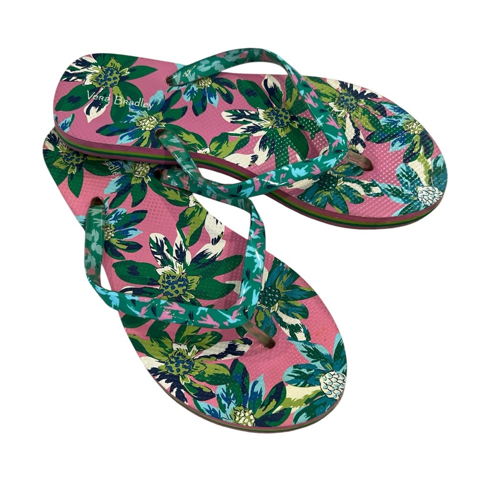 Vera Bradley Flip Flop Tropical Paradise Sandals‎ Size 5-6